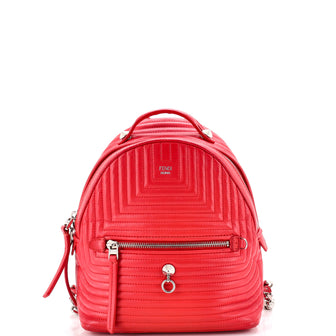 Fendi DotCom Backpack Quilted Leather Mini