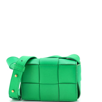 Bottega Veneta Cassette Crossbody Bag Maxi Intrecciato Leather Candy