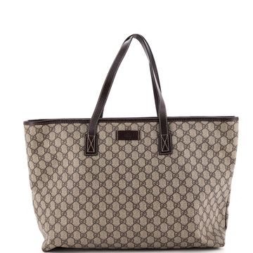 Gucci Plus Tote GG Coated Canvas with Leather Large