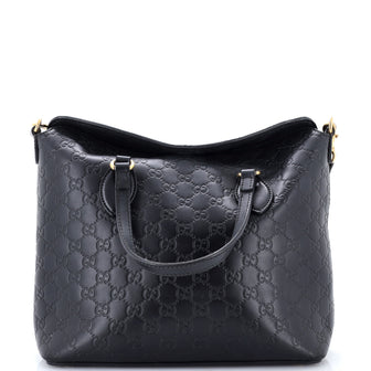 Gucci Signature Fold Over Tote Guccissima Leather Medium