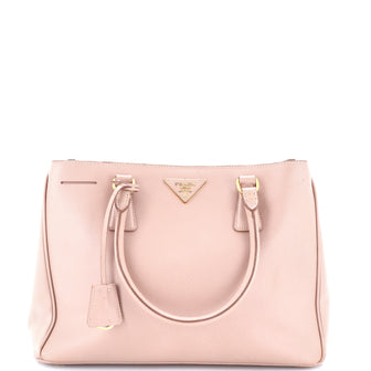 Prada Double Zip Lux Tote Saffiano Leather Medium