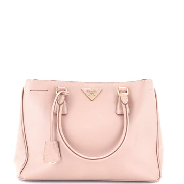 Prada Double Zip Lux Tote Saffiano Leather Medium