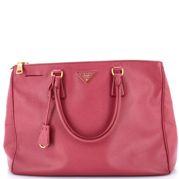 Prada Double Zip Lux Tote Saffiano Leather Large