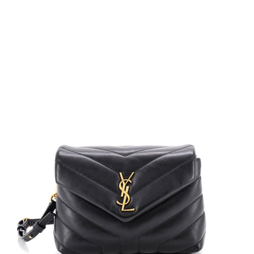 Saint Laurent Loulou Shoulder Bag Matelasse Chevron Leather Toy