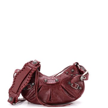 Balenciaga Le Cagole Giant Studs Shoulder Bag Leather XS