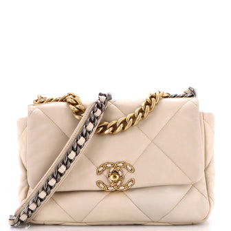 Chanel 19 Flap Bag Quilted Leather Medium