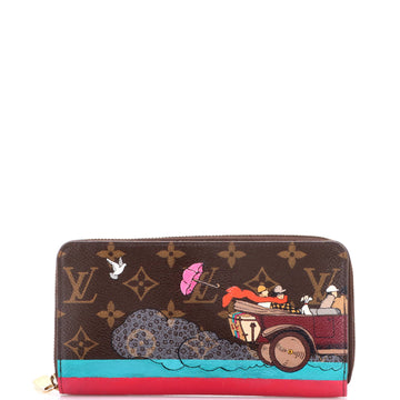 Louis Vuitton Zippy Wallet Limited Edition Vivienne Xmas Monogram Canvas