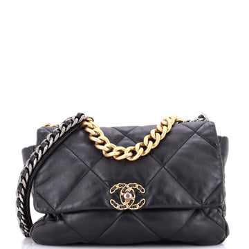 Chanel 19 Flap Bag Quilted Leather Large