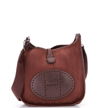Hermes Evelyne Bag Gen I Toile and Leather PM