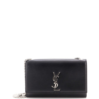 Saint Laurent Classic Monogram Crossbody Bag Grainy Leather Medium