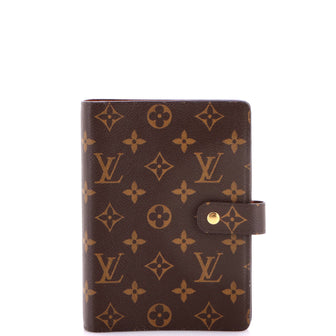 Louis Vuitton Ring Agenda Cover Monogram Canvas MM