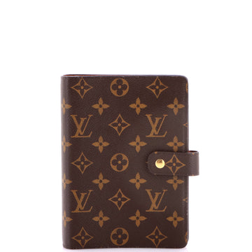 Louis Vuitton Ring Agenda Cover Monogram Canvas MM
