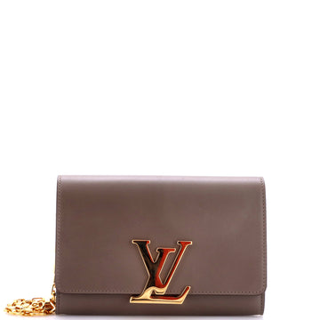 Louis Vuitton Chain Louise Clutch Leather GM