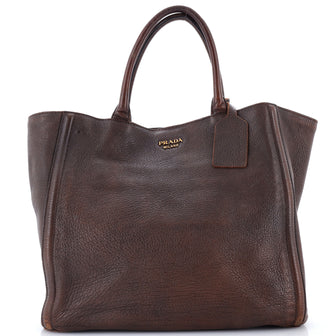 Prada Convertible Shopping Tote Vitello Daino Medium