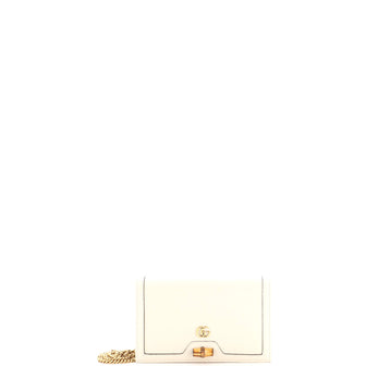 Gucci Diana Bamboo Chain Flap Bag Leather Mini