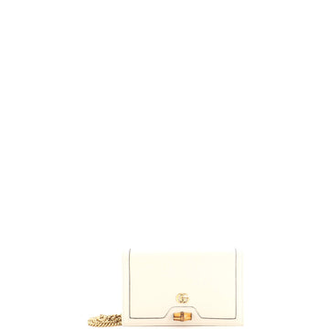 Gucci Diana Bamboo Chain Flap Bag Leather Mini