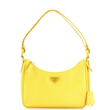 Prada Re-Edition Hobo Saffiano Leather Mini