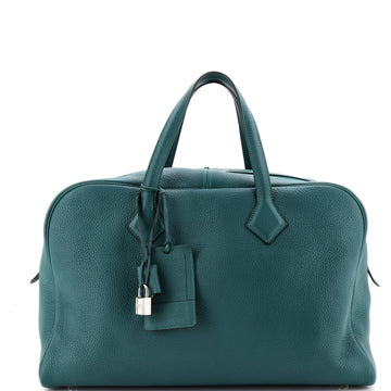 Hermes Victoria II Travel Handbag Clemence 43