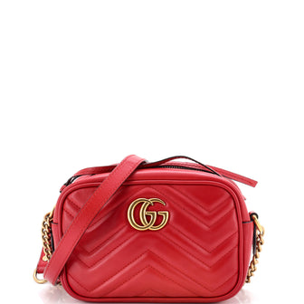 Gucci GG Marmont Shoulder Bag Matelasse Leather Mini