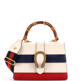 Gucci Dionysus Bamboo Top Handle Bag Colorblock Leather Medium