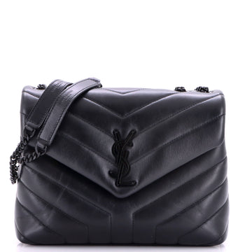 Saint Laurent Loulou Shoulder Bag Matelasse Chevron Leather Small