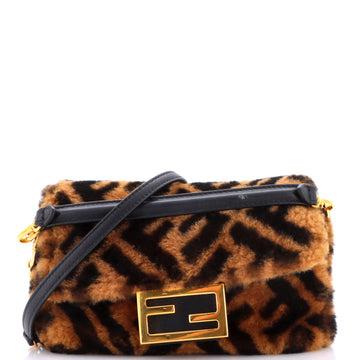 Fendi Baguette NM Bag Zucca Shearling Mini
