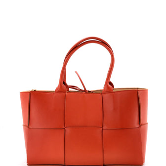 Bottega Veneta Arco Tote Maxi Intrecciato Leather Small