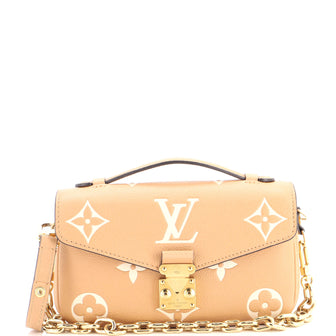 Louis Vuitton Pochette Metis Bicolor Monogram Empreinte Giant East West
