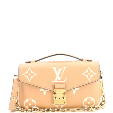 Louis Vuitton Pochette Metis Bicolor Monogram Empreinte Giant East West
