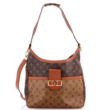 Louis Vuitton Dauphine Hobo Reverse Monogram Canvas MM