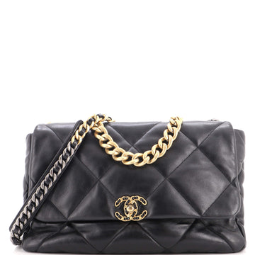 Chanel 19 Flap Bag Quilted Leather Maxi