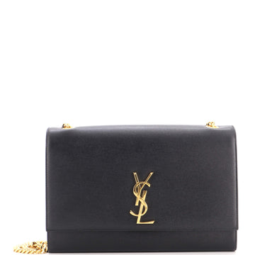 Saint Laurent Classic Monogram Crossbody Bag Grainy Leather Large