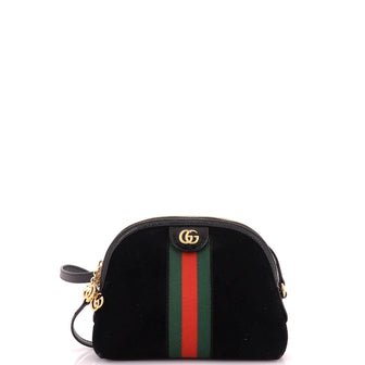 Gucci Ophidia Dome Shoulder Bag Suede Small