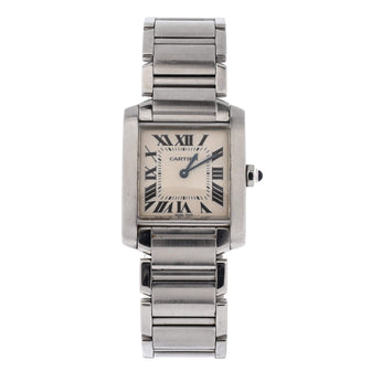 Cartier Tank Francaise Quartz Watch Stainless Steel 25