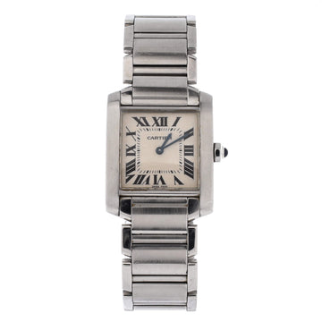 Cartier Tank Francaise Quartz Watch Stainless Steel 25
