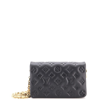 Louis Vuitton Coussin Pochette Monogram Embossed Lambskin