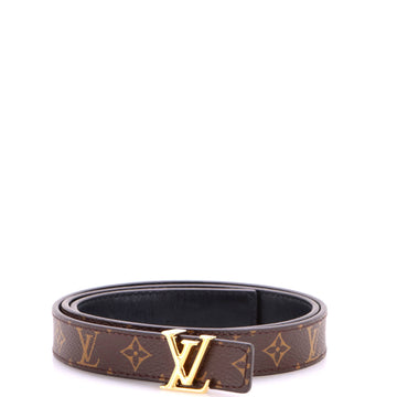 Louis Vuitton LV Iconic Reversible Belt Monogram Canvas and Leather Thin