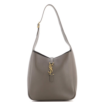 Saint Laurent Le 5 a 7 Supple Hobo Leather Small