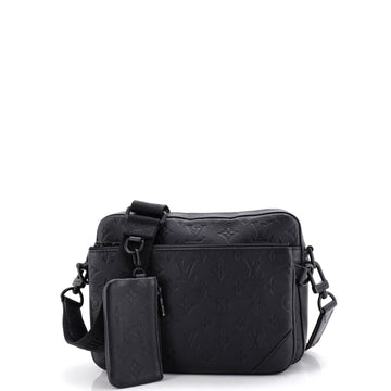 Louis Vuitton Trio Messenger Bag Monogram Shadow Leather