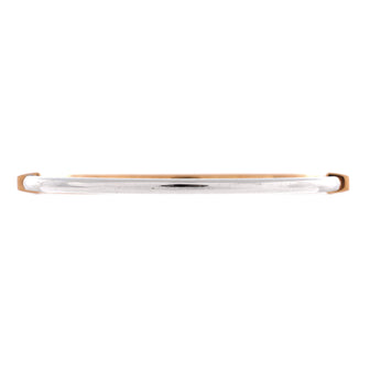Tiffany & Co. Lock Bangle Bracelet 18K Rose Gold and 18K White Gold with Diamonds Narrow