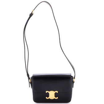 Celine Triomphe Shoulder Bag Smooth Calfskin Teen