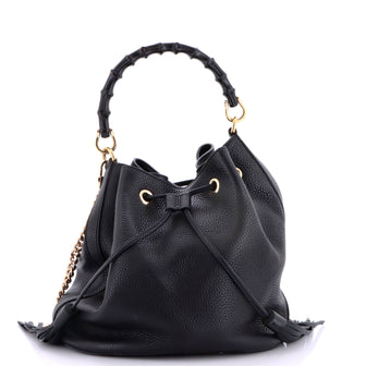 Gucci Miss Bamboo Bucket Bag Leather Medium