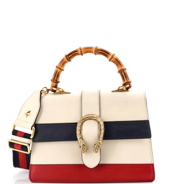 Gucci Dionysus Bamboo Top Handle Bag Colorblock Leather Medium