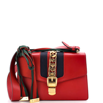 Gucci Sylvie Shoulder Bag Leather Small
