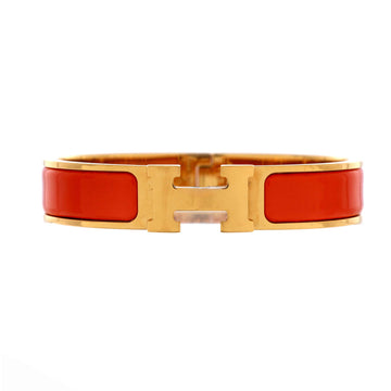 Hermes Clic H Bracelet Enamel Narrow