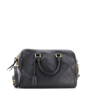 Louis Vuitton Speedy Bandouliere Bag Monogram Empreinte Leather 30