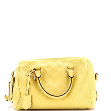 Louis Vuitton Speedy Bandouliere Bag Monogram Empreinte Leather 25