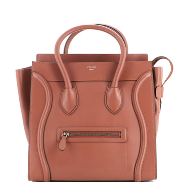 Celine Luggage Bag Smooth Leather Mini