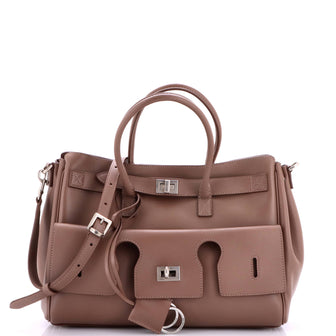 Balenciaga Bel Air Carry All Bag Leather Small