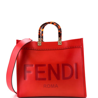 Fendi Sunshine Shopper Tote Leather Medium